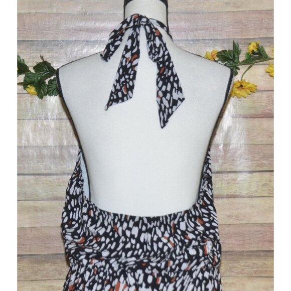 PRETTYGARDEN Women’s Halter Neck Maxi Dress Casual Sleeveless Backless Sundress - Picture 7 of 11